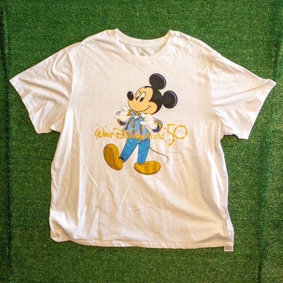 DISNEY PARKS 50TH ANNIVERSARY DISNEY WORLD WOMENS SHIRT SHORT SLEEVE SIZE XXL - Picture 3 of 5
